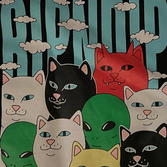 Rip n Dip Graphic Cat Long Sleeve Shirt - Picture 3 of 4
